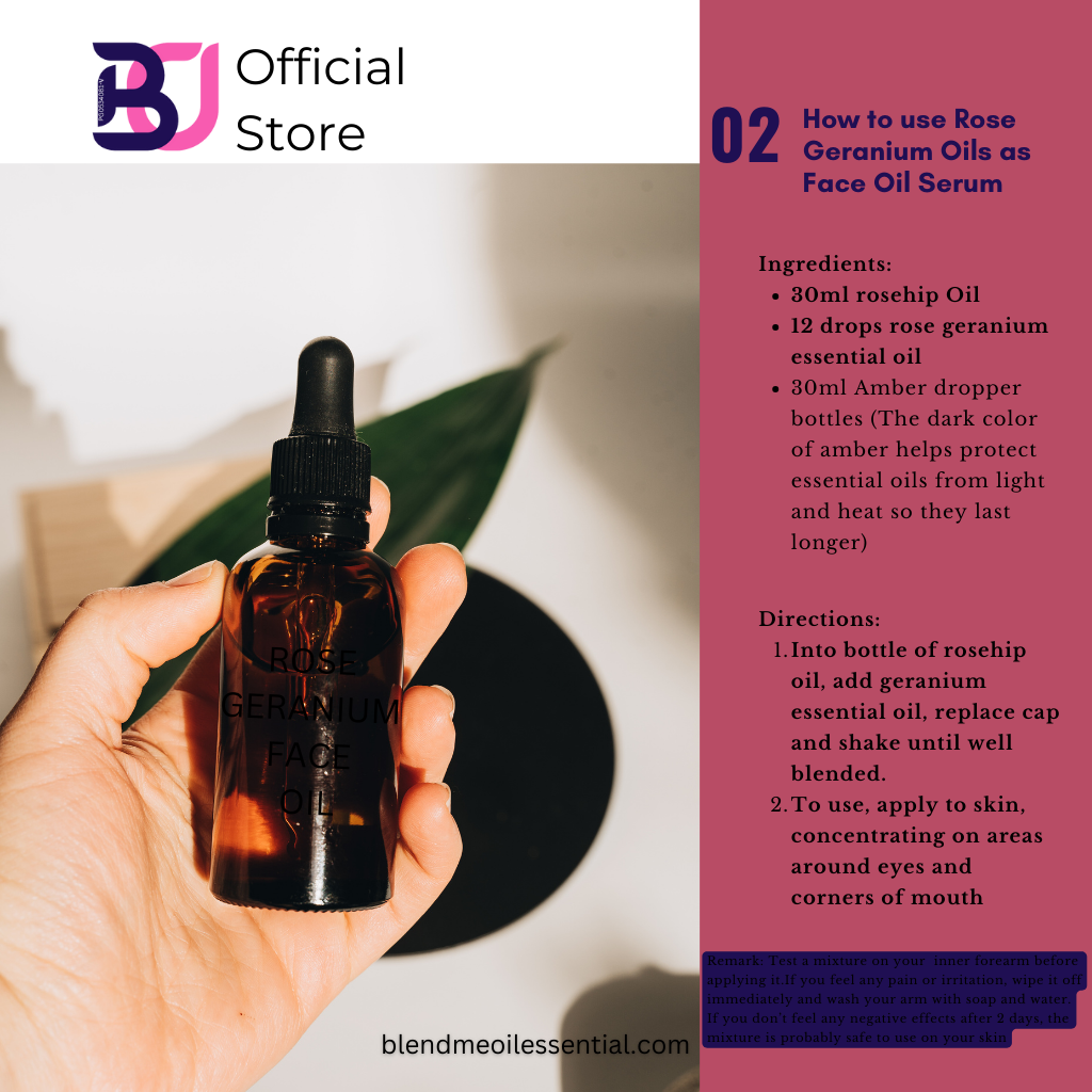 Rose Geranium Essential Oil 10ml 玫瑰天竺葵精油