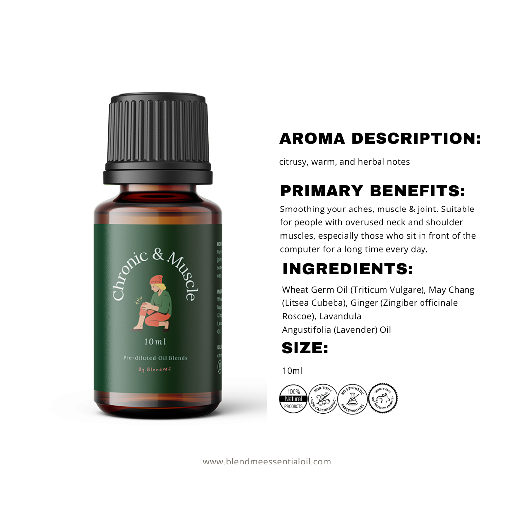 Soothing Pain Relief Essential Oil 10ml (Pre-Diluted) 舒缓疼痛复方油