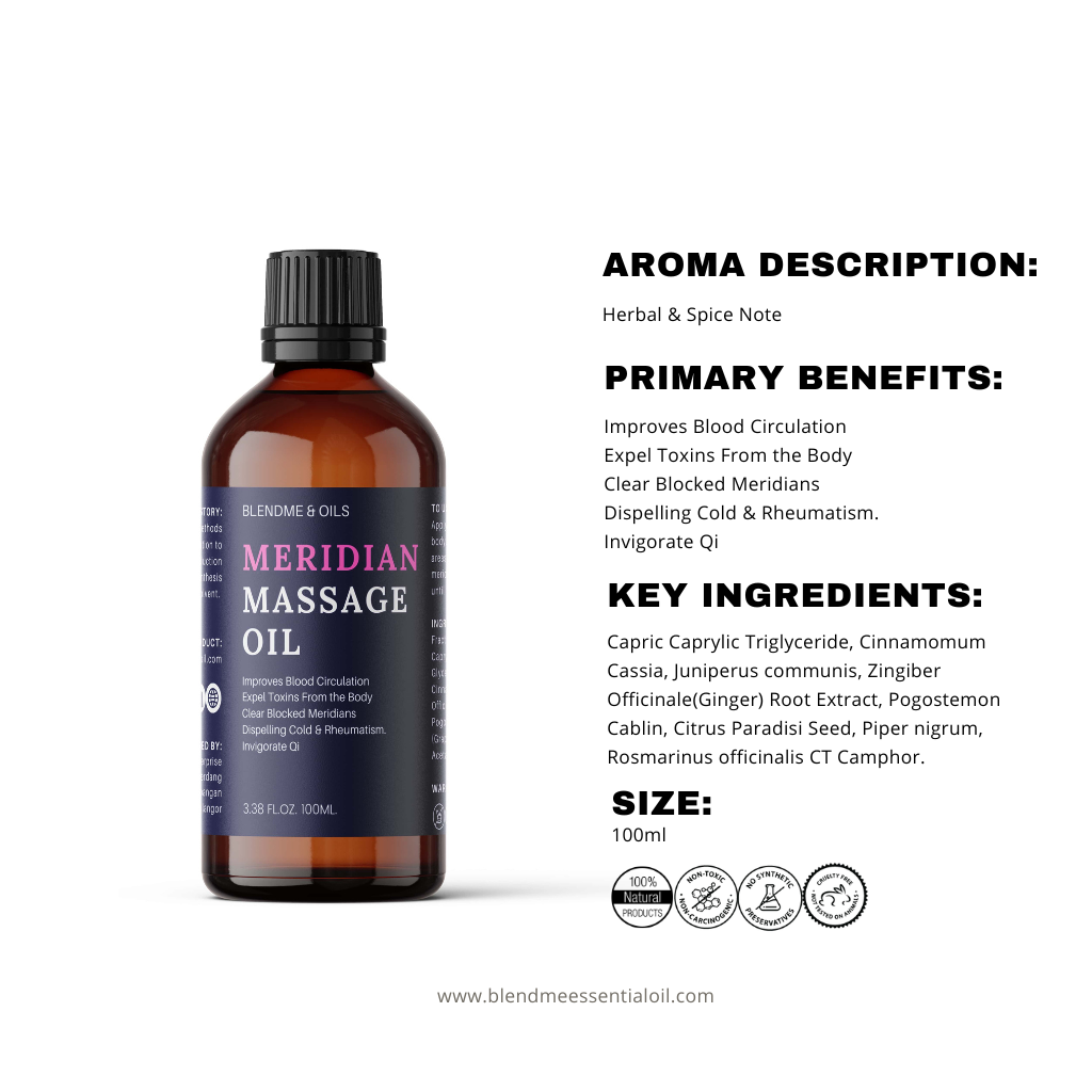 Meridian Body Massage Oil 100ml