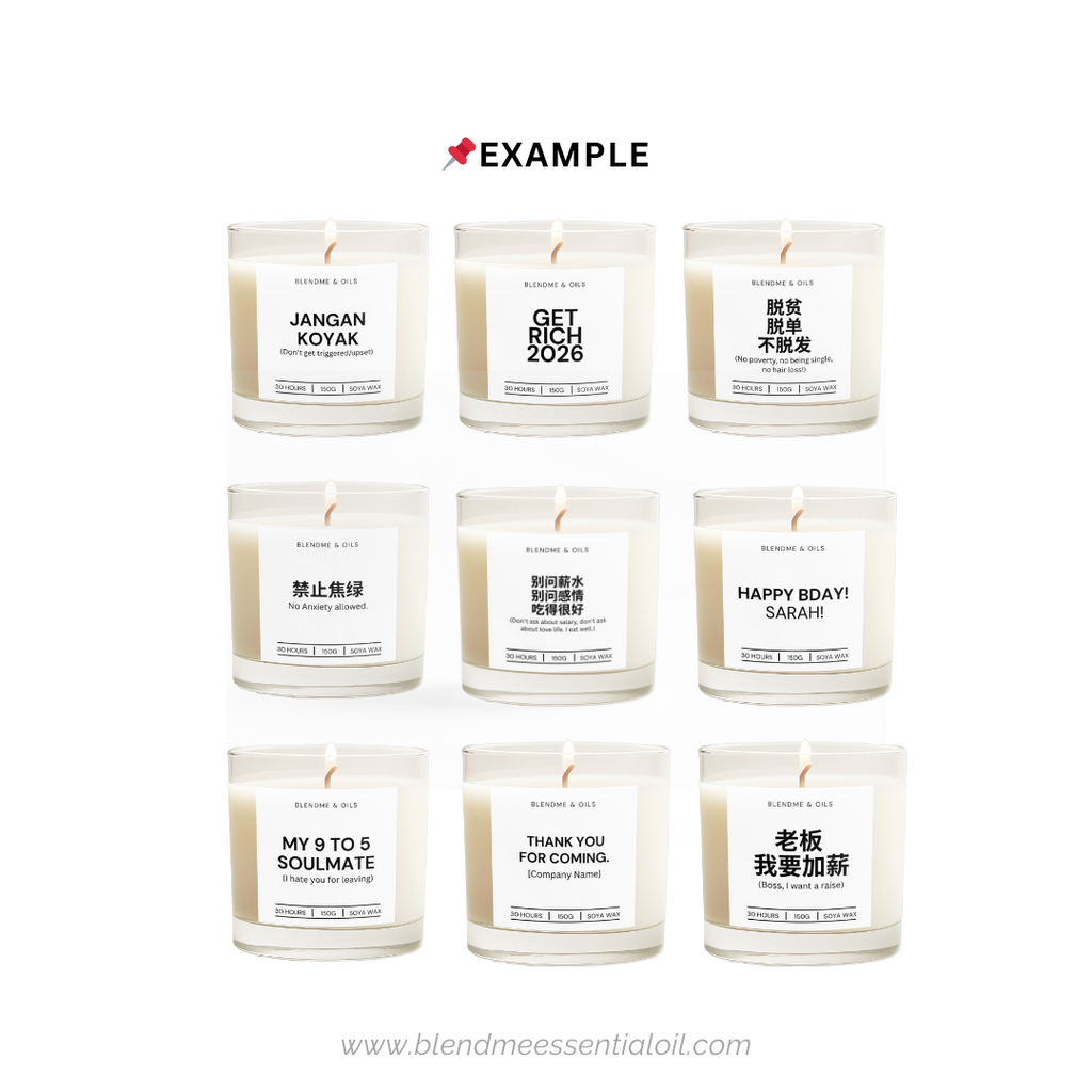 "Say Anything" Candle – Custom Text Label Candle (150g)