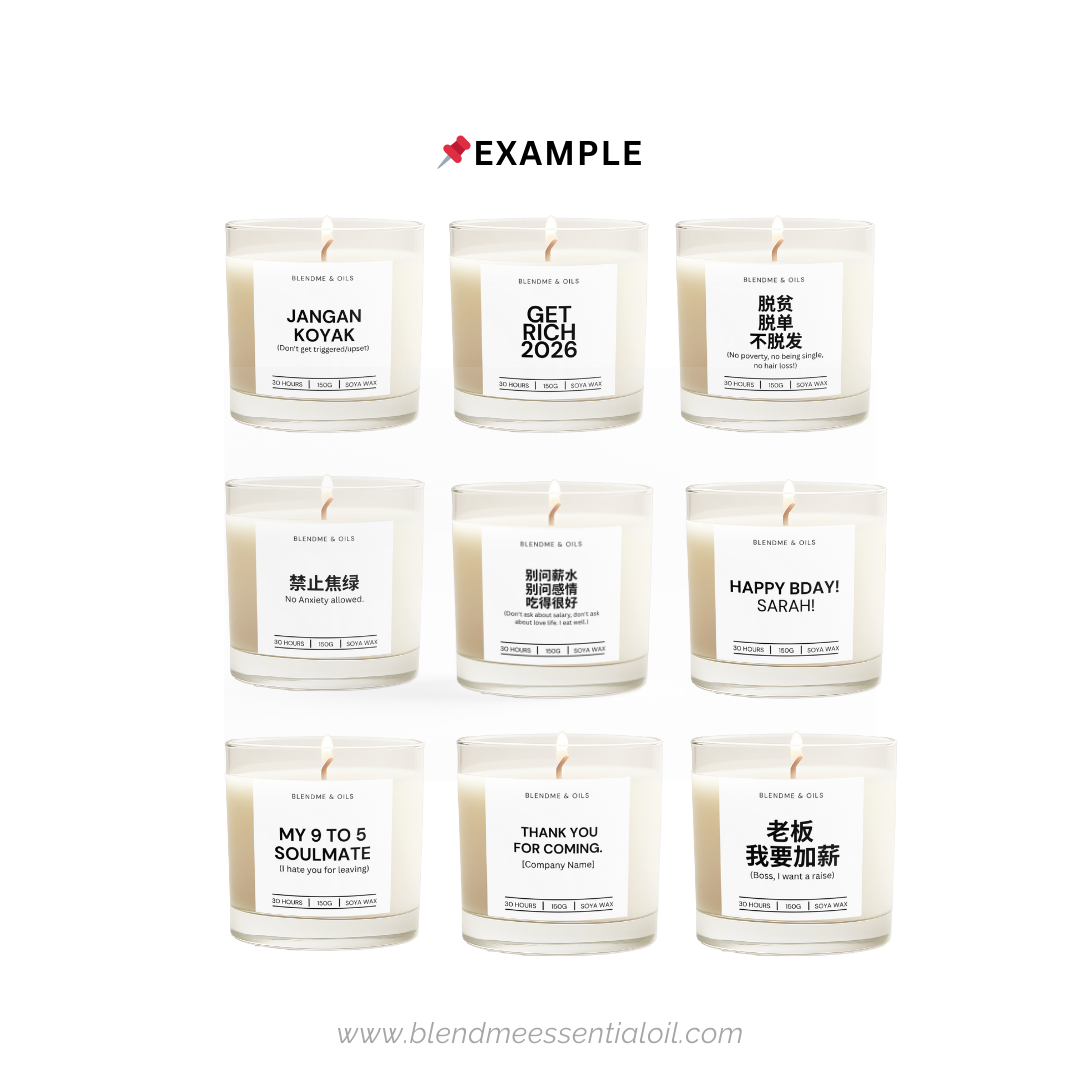 "Say Anything" Candle – Custom Text Label Candle (150g)