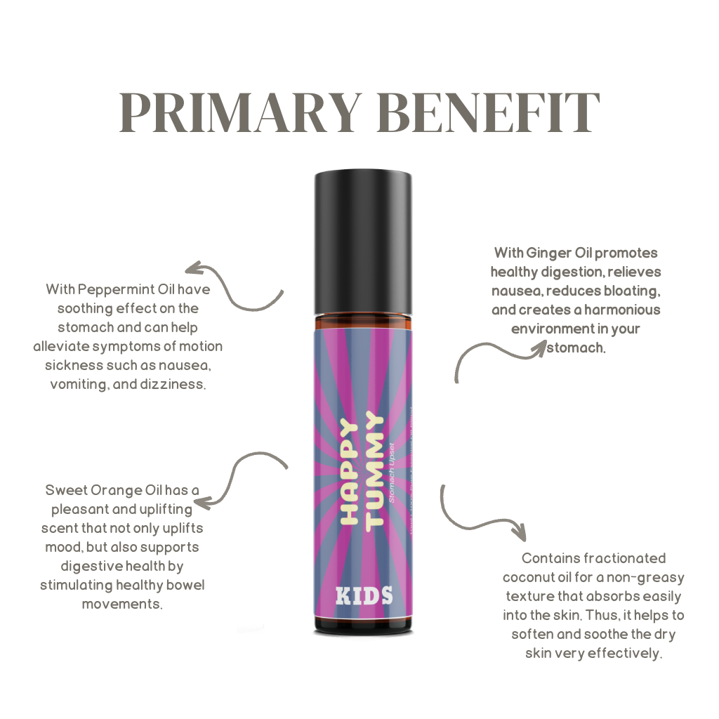Happy Tummy Essential Oil Roll On Blend 10ml 儿童滚轮精油