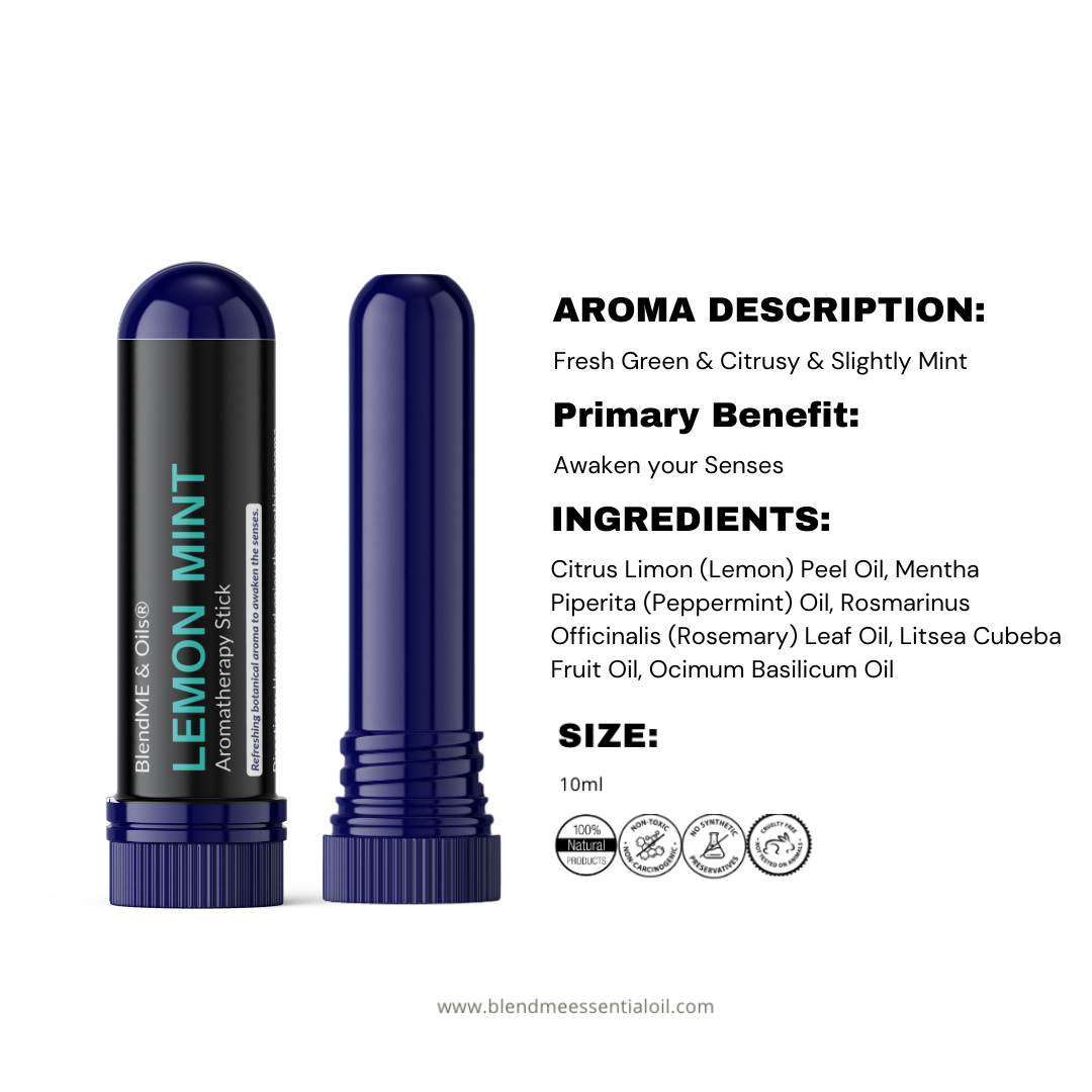 Lemon Inhaler Aromatherapy Inhalers – Pocket-Sized Relief for Mind & Body – BlendME ...