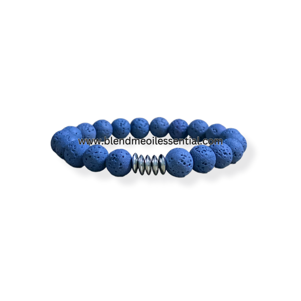 Aromatherapy Diffuser Bracelets  (Navy Blue)
