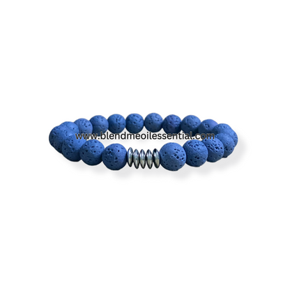 Aromatherapy Diffuser Bracelets  (Navy Blue)