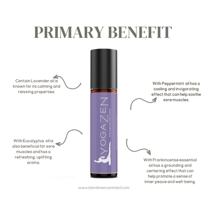 Yoga Zen Essential Oil Roll On Blends 10ml
