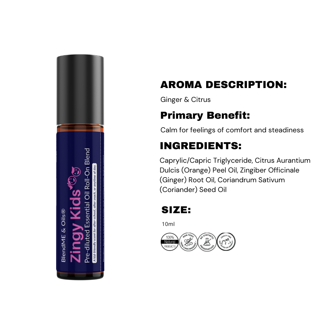 Zingy Kids Essential Oil Roll On Blend 10ml