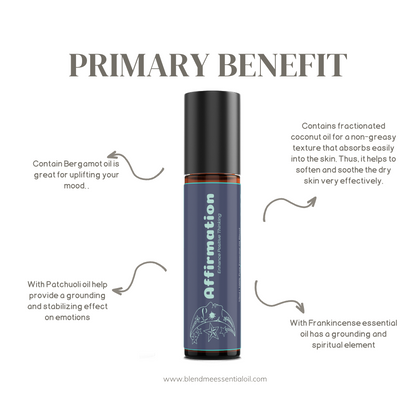 Affirmation Essential Oil Roll On Blends 10ml