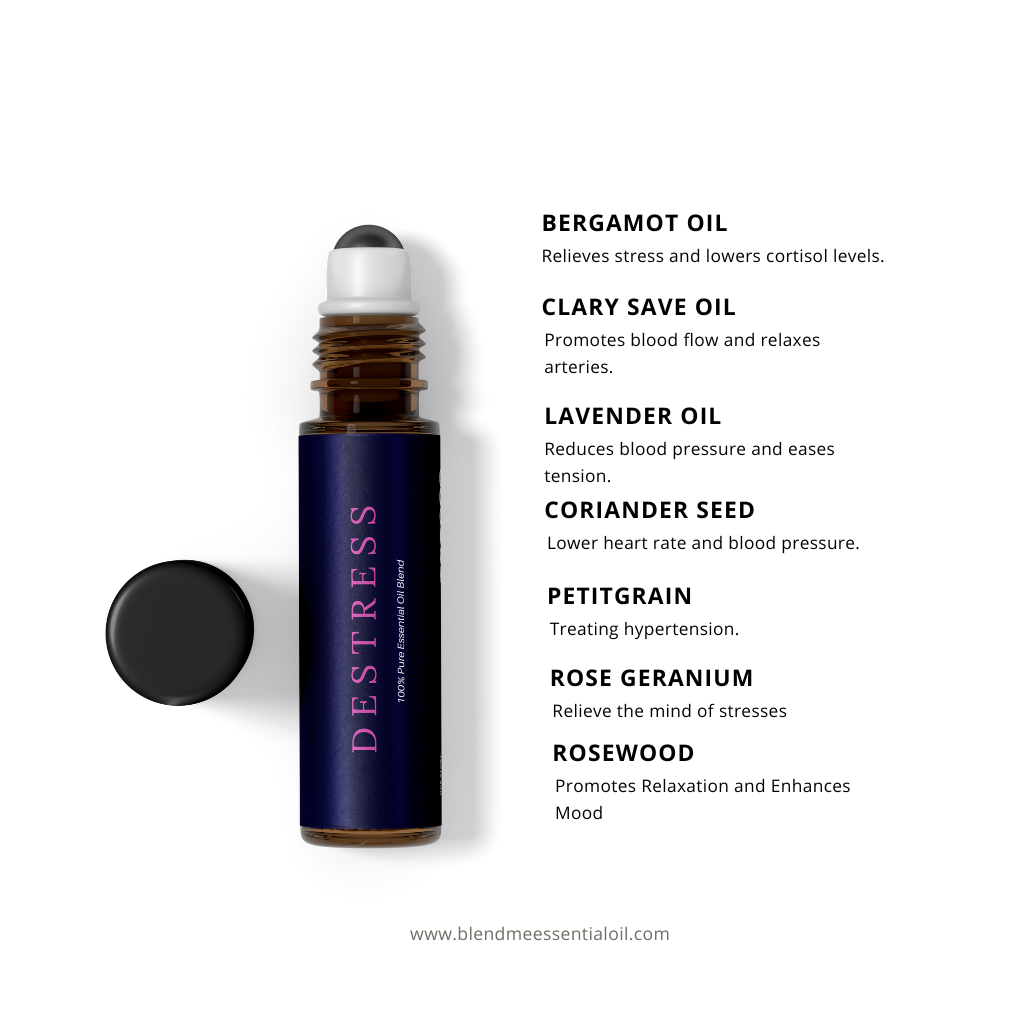 Destress Essential Oil Roll On Blend 10ml