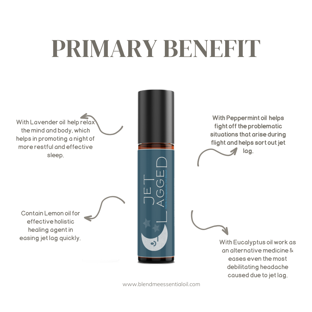 Jet Lagged Essential Oil Roll On Blend 10ml