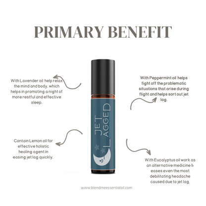 Jet Lagged Essential Oil Roll On Blends 10ml